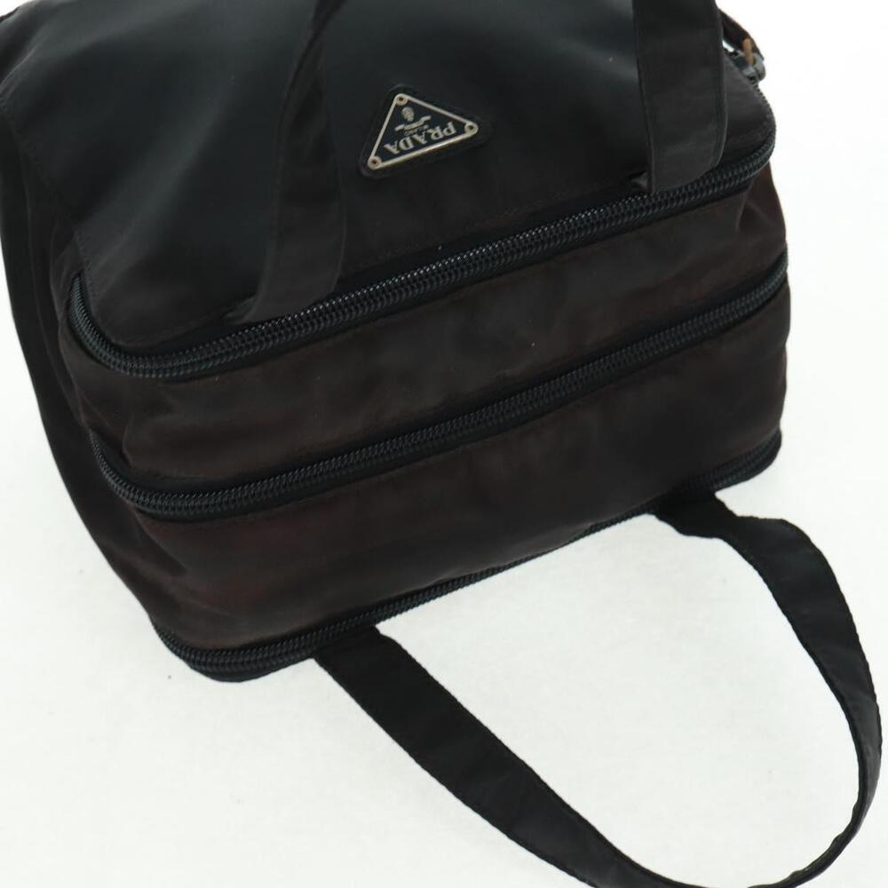 PRADA Hand Bag Nylon Black Silver Auth 161692 - Picture 6 of 16